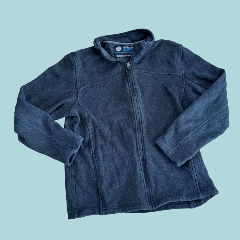 Mondetta Gray Zip-Up Utility Jacket – Women’s Size Medium